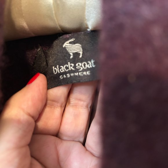 Purple Black Goat Cashmere Sweater XL - Picture 2 of 3